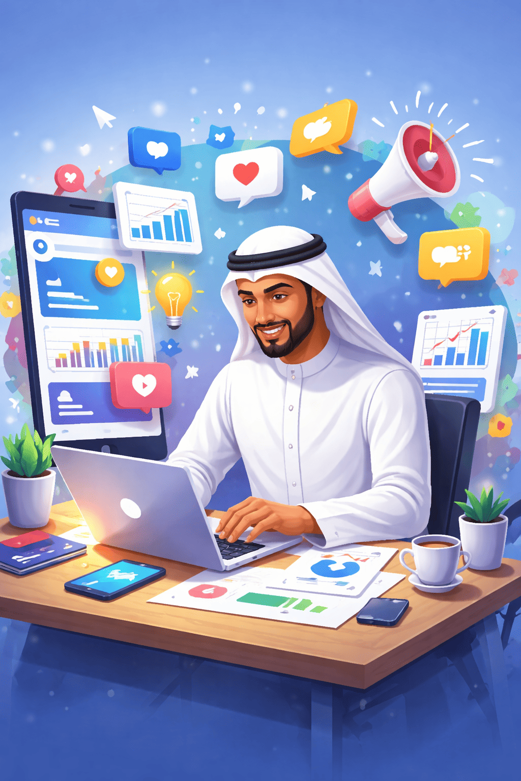 إدارة صفحات السوشيال ميديا - هيلا تيك