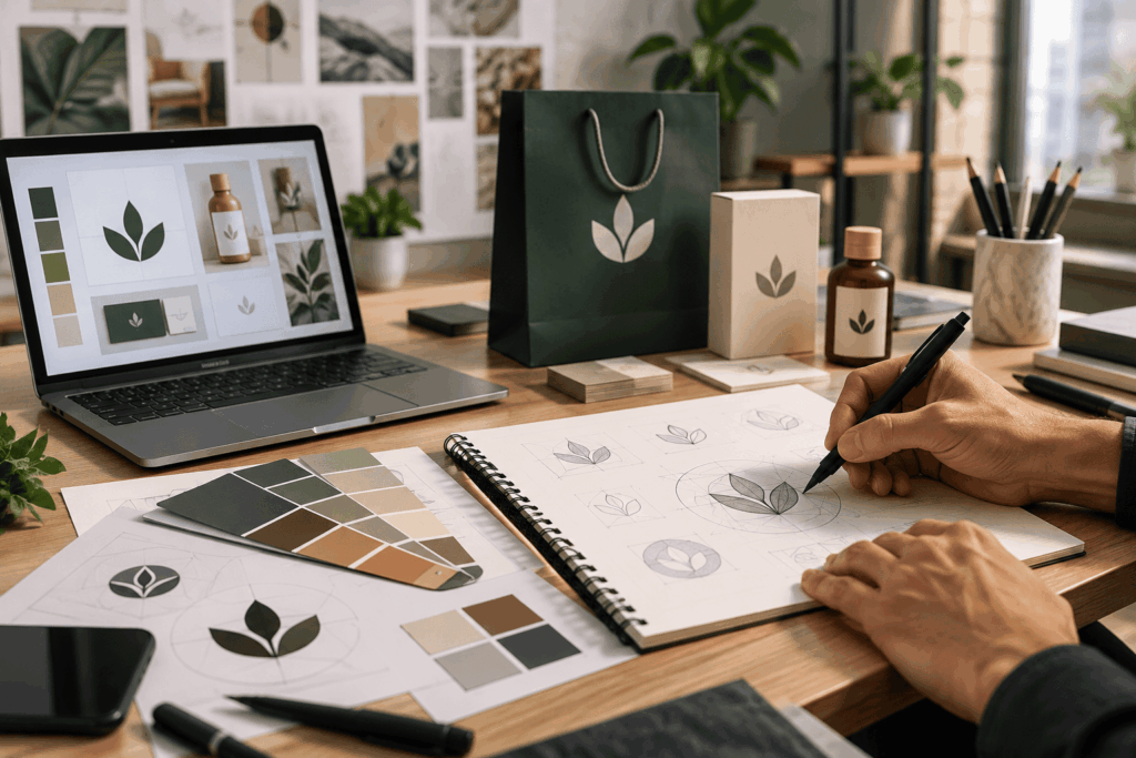 كيف تصمم علامة تجارية ؟ - هيلا للتسويق الرقمي
